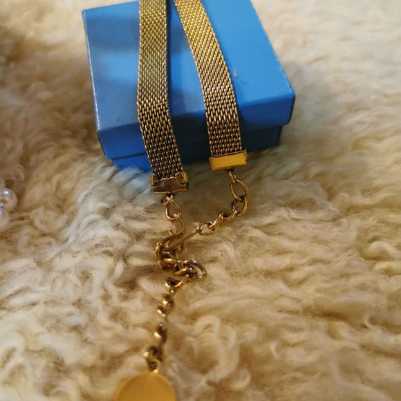 Vintage Choker Cameo gold mesh finish  necklace - Picture 4 of 7